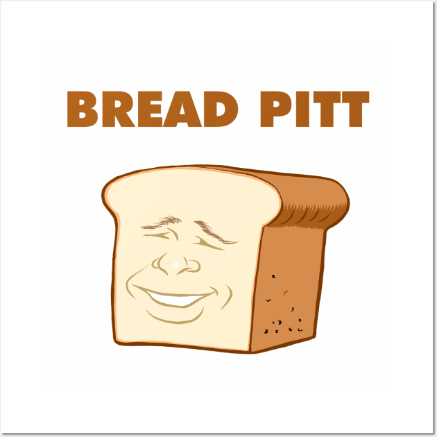 Bread Pitt Wall Art by ticulin